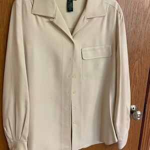 Ralph Lauren Silk Cream Blouse